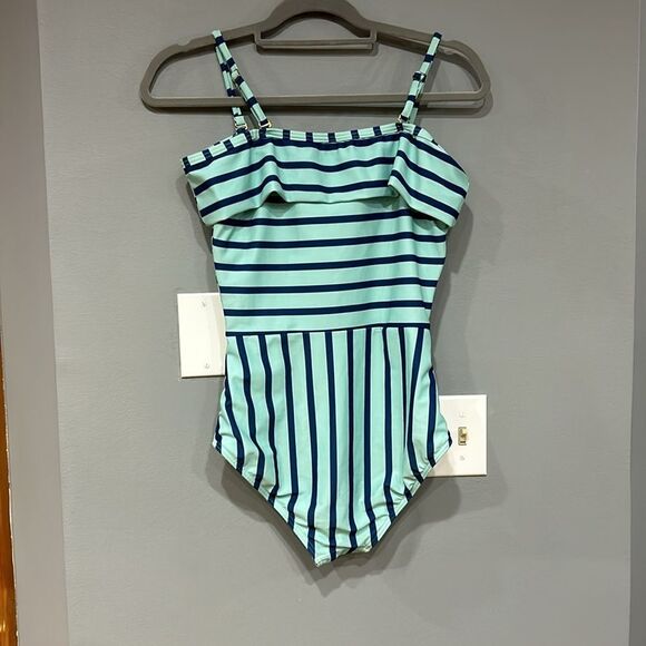 Modcloth Nautical Striped One Piece Swimsuit - Picture 3 of 4